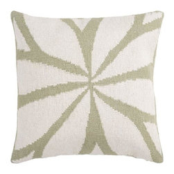Sage and Ivory Square Pillow by Surya - Decorative Pillows