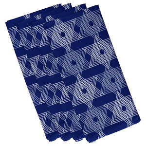 19 by 19 E By Design Cool Dude Holiday Animal Print Napkin Royal Blue 19 by 19 N4HAN255B1