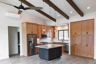 Example of a trendy kitchen design in San Diego
