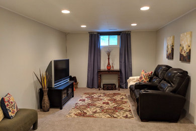 Staging basement after