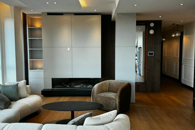 Living room - living room idea in Montreal