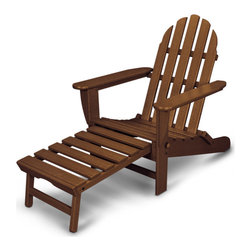 Polywood - Ivy Terrace Classics Ultimate Adirondack Chair, Teak - Adirondack Chairs