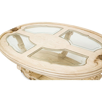 Platine de Royale Oval Cocktail Table - Champagne