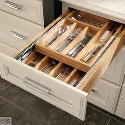 KraftMaid: Wood Tiered Drawer Storage - Kitchen Drawer Organizers