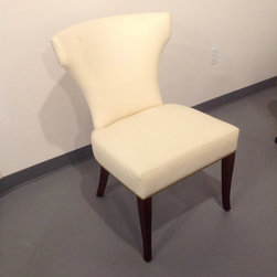 Winged side chair front view - Armchairs And Accent Chairs