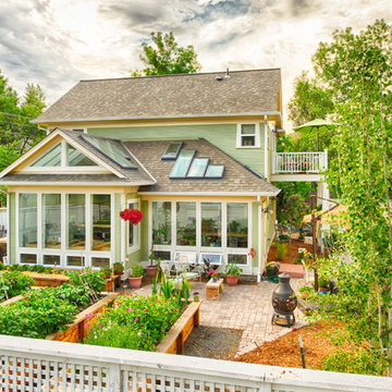 Garage with Artist's Studio and Greenhouse