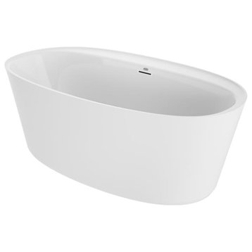 Jacuzzi 67" Free Standing Acrylic Soaking Tub With Center Drain
