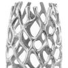 47" Aluminum Silver Twigs Cylinder Floor Vase