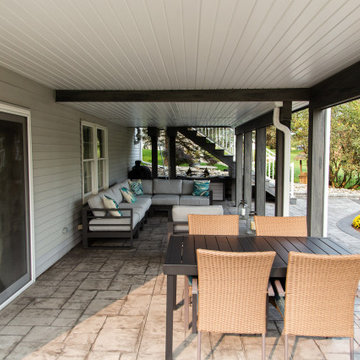 A Revitalized Outdoor Living Space for Over and Under Deck Enjoyment