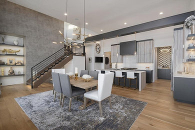 Dining room - modern dining room idea in Boise