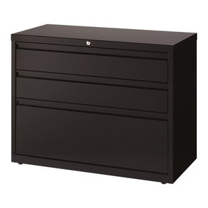 Modern Black Locking Lateral File Contemporary Filing Cabinets