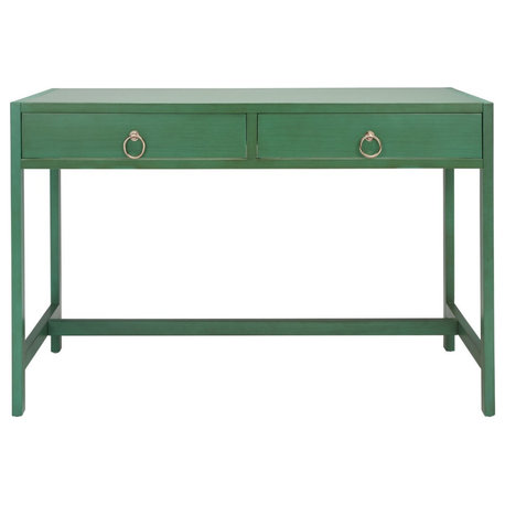 Safavieh Esther 2 Drawer Desk, Turquoise