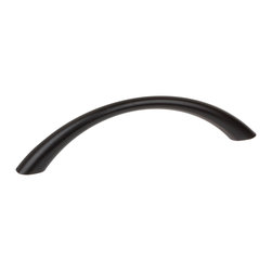 GlideRite Hardware - 3.75" Loop Cabinet Hardware Pull, Matte Black - Cabinet And Drawer Handle Pulls
