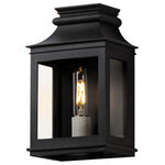 Maxim Lighting - Maxim Lighting 40912 Savannah Vx Small Outdoor Sconce, Black Oxide - Inspired by classic colonial design, these climate-tough pocket sconces offer traditional charm and stylish finish combinations. Clear glass allows unobstructed light output and visibility into the sconces with candlesticks that stand out in their off-white finish. While the outer frame is made in a textured Black Oxide finish, the interior plate is finished either in a matching finish or contrasting Antique Copper or Verdigris finish. Available as a one, two, or three-light wall sconce, this offering of pocket sconces presents another style of Vivex outdoor products complementing more traditional exteriors.