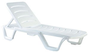 Compamia Sunlight Pool Chaise Lounges, Set of 4, White