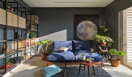 光と植物が心地よい、カラフルで自然体なムンバイの部屋
