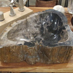Petrified Wood Vessel Sink - Bathroom Sinks