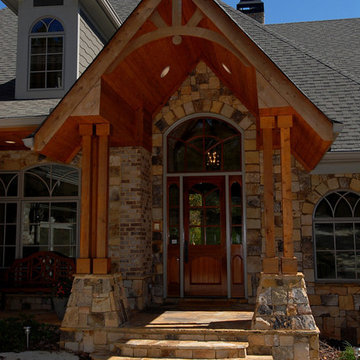The Montana Lodge House Plan 06420, Front Entrance