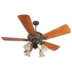 54 Premier Ceiling Fan With Distressed Teaked Blades
