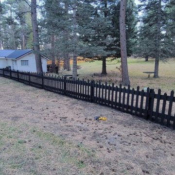 Black Picket  Fence | Decoration Installation