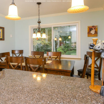 New White Sliding Window in Charming Kitchen Dinette - Renewal by Andersen San F