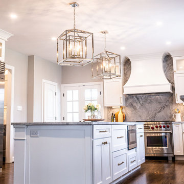 Super White Marble Kitchen