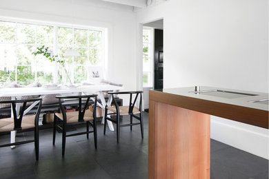 Design ideas for a scandinavian kitchen in Montreal.