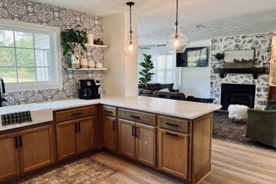 Kitchen - rustic kitchen idea in Other