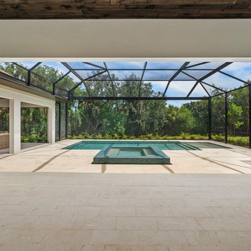 River Shores Trail - Southern Pine Ebony Wood Ceilings Talon Home Builders