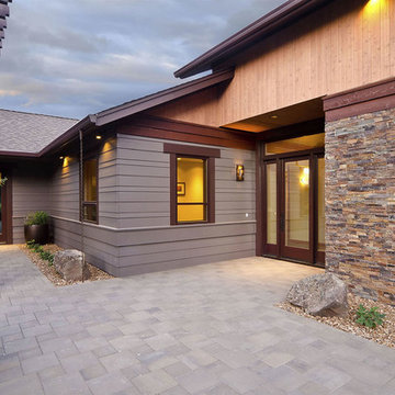 Stone Ledger Exterior Wall