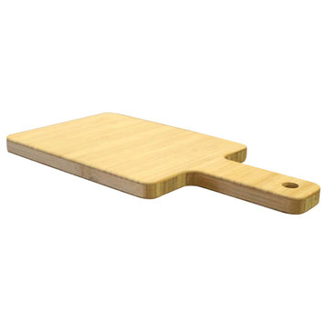 Ergo Series Natural Bamboo Cutting Board with Handle, Medium