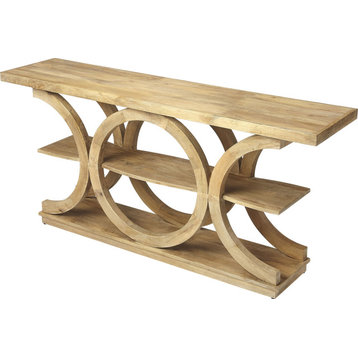 Stowe Rustic Modern Console Table - Natural Mango
