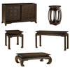 Hammary Chow Rectangular 5-Piece Occasional Table Set