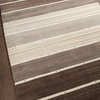 Elantra Handwoven Wool Rug, Brown/Beige, Rectangular 7'9x10'6