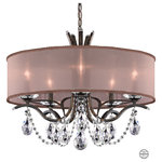 Schonbek - Vesca 5-Light Chandelier, Heirloom Bronze - From the Vesca collection, this Transitional 24Wx20H Inch Chandelier in Heirloom Bronze with Clear  Crystals From Swarovski, will be a wonderful compliment to any of these rooms: Dining Room, Living Room, Foyer, Kitchen and Bathroom