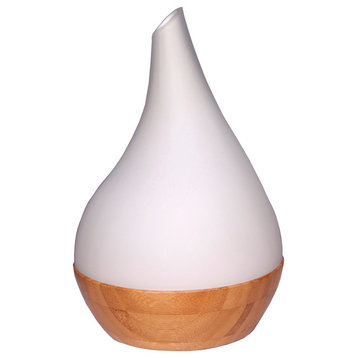 Ultrasonic Aroma Diffuser/Humidifier With Bamboo Base Droplet