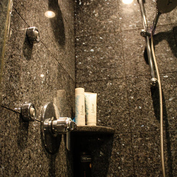 Black Tile Bath