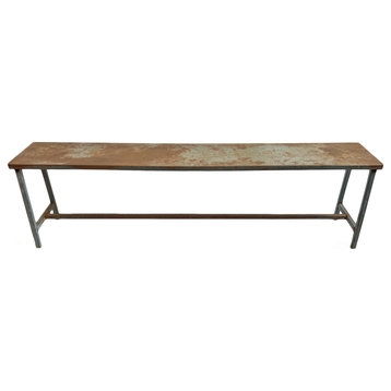 Consigned Vintage Iron School Bench