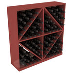 Wine Racks America - Solid Diamond Wine Storage Bin, Pine, Cherry - This solid wooden wine cube is a perfect alternative to column-style racking kits. Holding 8 cases of wine bottles, you can double your storage capacity with back-to-back units without requiring more access area. This rack is built to last. That is guaranteed.