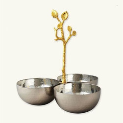 Golden Elm Trio Server - Serving Trays