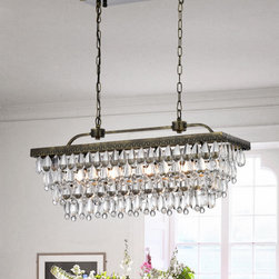 Hemera 4-light Crystal Chandelier - Chandeliers