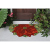 Frontporch Poinsettia Indoor/Outdoor Rug Red 1'8"x2' 6.5"