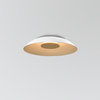 Volo LED Flush Mount, Blanc, Brushed Brass/Tan Leather/White Washed Oak, 3500K