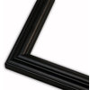 Narrow Concord Black Picture Frame, Solid Wood, 4"x6"