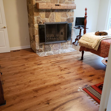 Wide plank character white oak floors and stairs