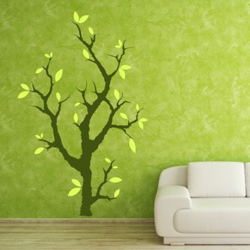 Adesivi Murali - ALBERO CON FOGLIE
