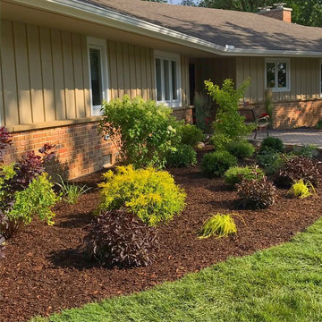Before and After - curb appeal, boxwoods