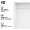 VIGO Montauk Grand Rectangular Matte StoneTM Vessel Bathroom Sink