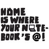 Home Laptop Decal, Silver, 12"x9"