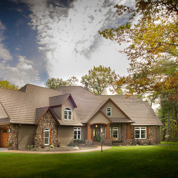 Southern Minnesota Rustic Craftsman Custom Home #202